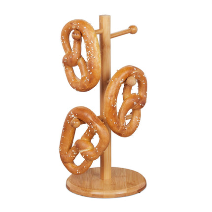 Présentoir à bretzels en bambou