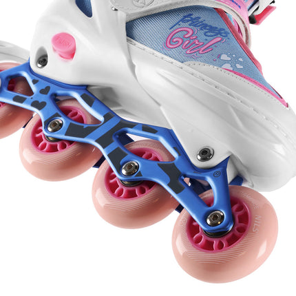 Princess White In-Line Skates, Size M (35-38)