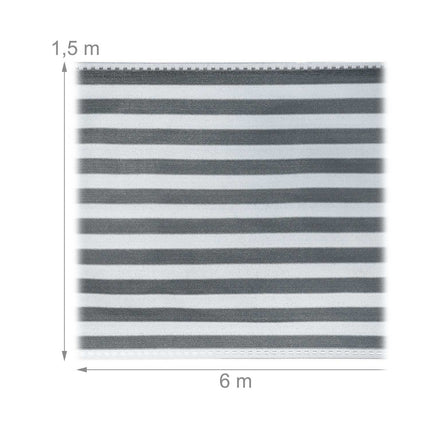 Protection de la vie privée 1,5 m gris-blanc
