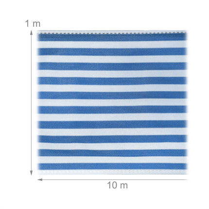 Sichtschutz 1 m blau-weiß