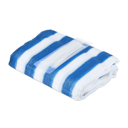 Sichtschutz 1 m blau-weiß