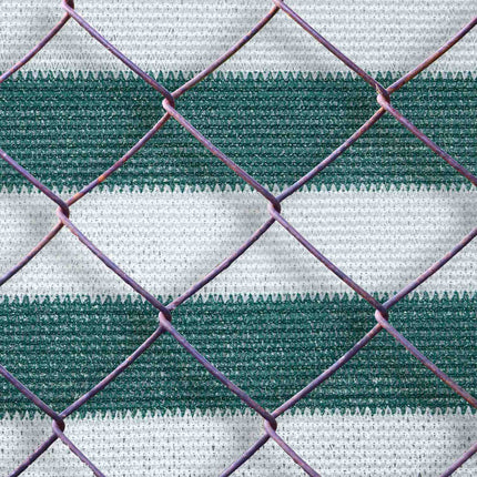 Protection de la vie privée 1 m vert-blanc