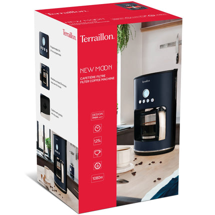 Cafetière programmable – 1,25 L, 1080 W, système anti-gouttes