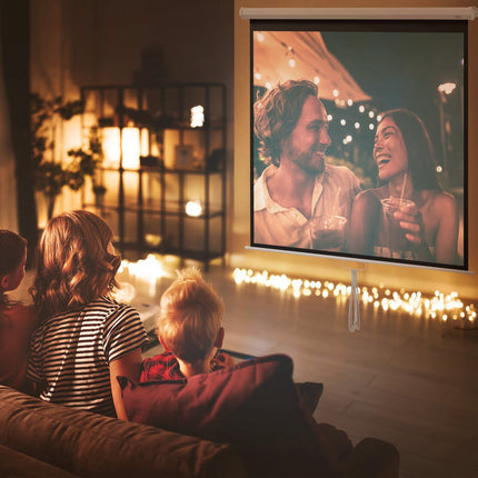 Projektionsleinwand 99" 1:1 Format, 4K HD, 160° Betrachtungswinkel