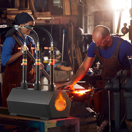Propane Gas Forge, 3 Burner, 2600F Hexagon