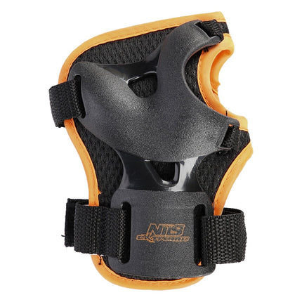 Schutzausrüstungs-Set, Größe S, Schwarz-Orange