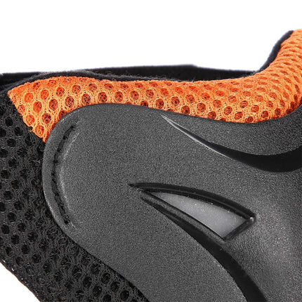Schutzausrüstungs-Set, Größe S, Schwarz-Orange