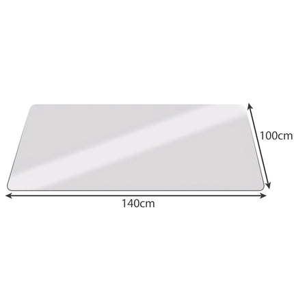Tapis de protection pour chaise 100x140cm RUHHY - laiteux