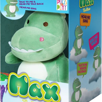 Carlins en jeu marchant et parlant dinosaure Max