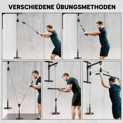 Système de poulie pour l'entraînement musculaire des bras à domicile