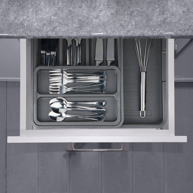 Range-couverts coulissant gris foncé
