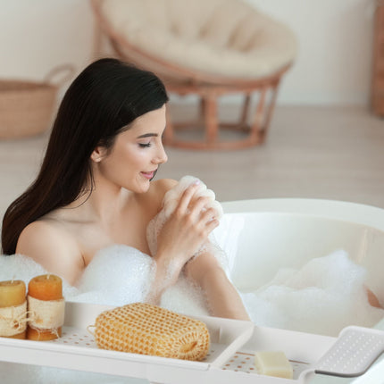 Étagère coulissante pour baignoire
