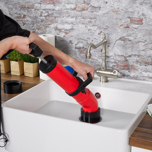Pompe pour nettoyage de canalisations 2 accessoires