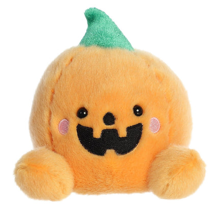 Peluche citrouille, Carver, taille 12 cm, douce et câline