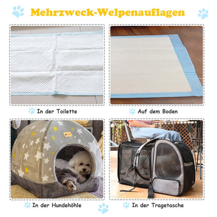 Welpentrainingsunterlagen, 5-lagig, auslaufsicher, 200 Stück