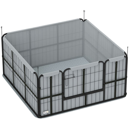 Caisse de mise bas pour chiots, tissu Oxford coupe-vent, 122 x 122 x 60 cm