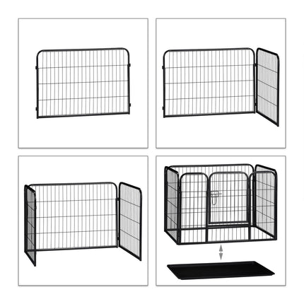 Niche pour chiots avec plancher
