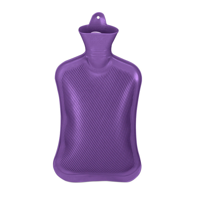 Bouillotte violette 2 L, anti-fuite, anti-douleur