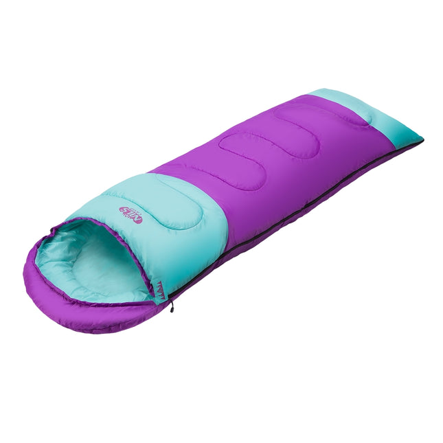 Lila-Türkiser mittelschwerer Schlafsack