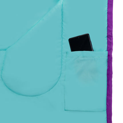 Lila-Türkiser mittelschwerer Schlafsack