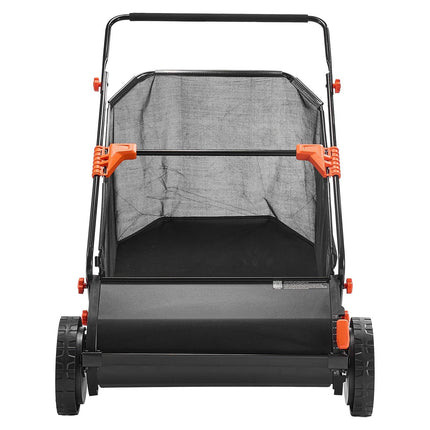 Push Lawn Sweeper, 26 in Sweep, 7 cu ft Hopper Bag