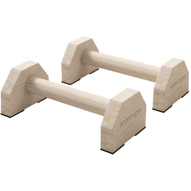 Liegestützgriff-Set, rutschfeste Holzplatten