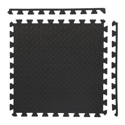 Puzzlematte, ineinandergreifende Schaumstofffliesen, 12 Stück