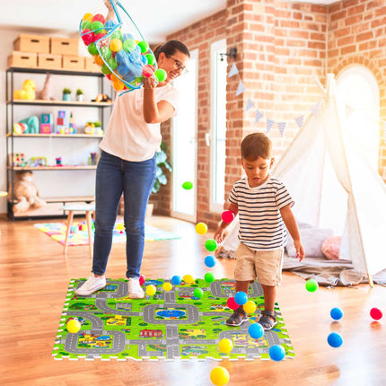 Tapis Puzzle Route avec Animaux
