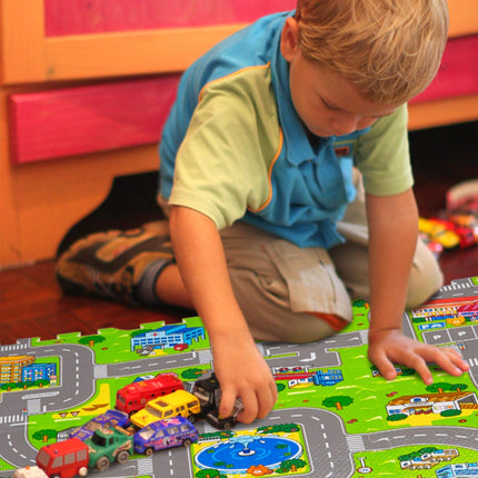 Tapis Puzzle Route avec Animaux