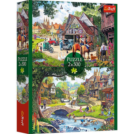 Puzzle, Vie idyllique, 2 paquets de 500 pièces