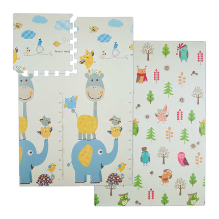 Duo de tapis puzzle : hibou / éléphant