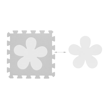 Tapis puzzle motif floral
