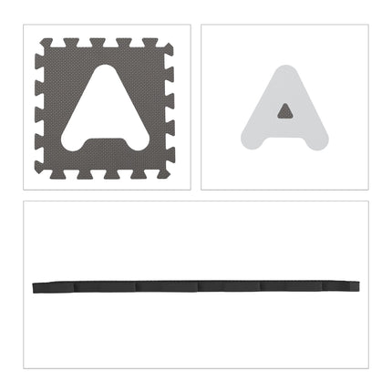 Tapis puzzle avec ABC et chiffres
