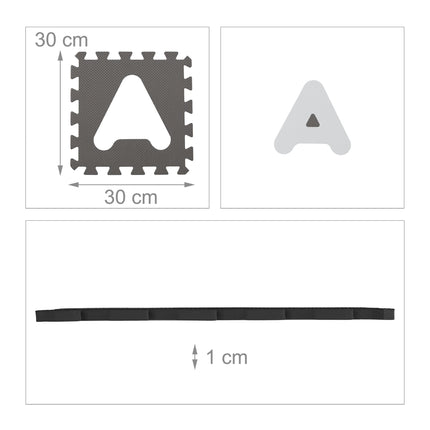 Tapis puzzle avec ABC et chiffres