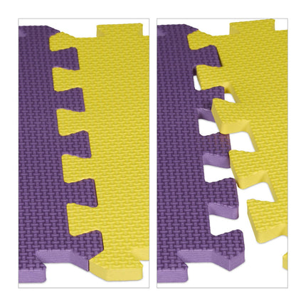 Puzzle mat with ABC and numbers