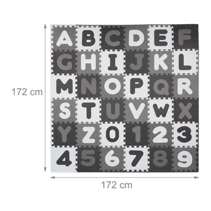Tapis puzzle avec ABC et chiffres