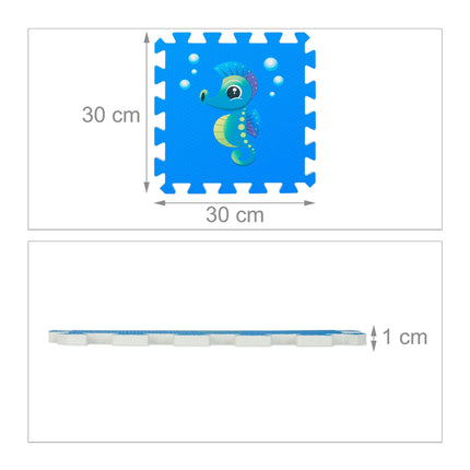 Puzzlematte mit Meerestieren