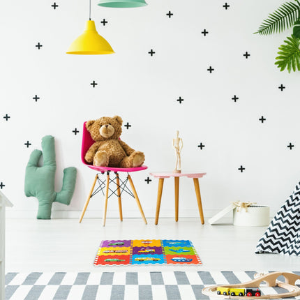 Tapis puzzle avec véhicules