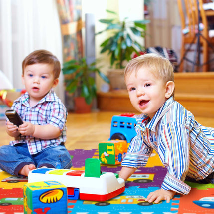 Tapis puzzle avec véhicules