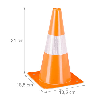 Pylônes, 18 pièces, orange