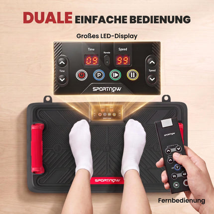 Geräuscharme Vibrationsplatte mit verstellbaren Griffen und Sitz