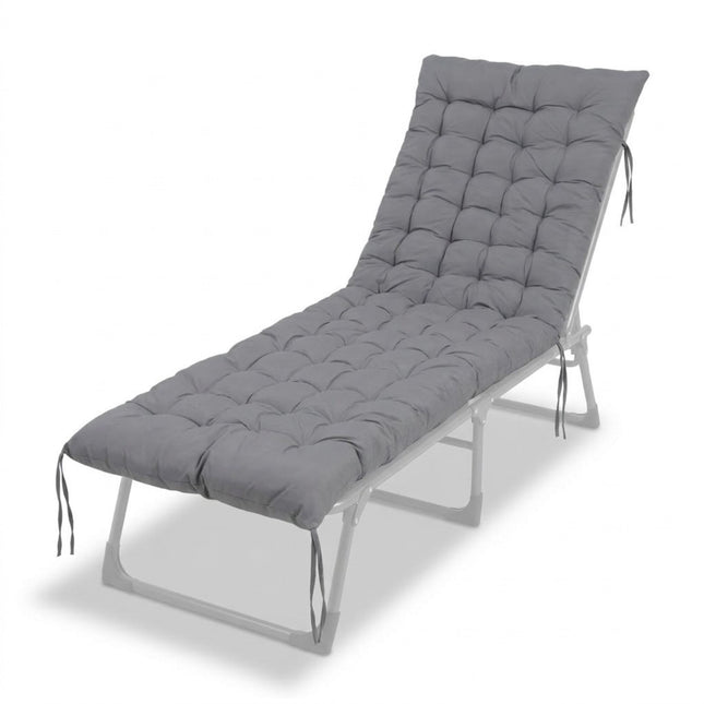 Coussin matelassé pour banc de jardin avec attaches, rembourrage épais