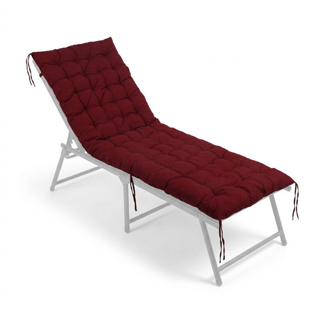 Coussin matelassé pour banc de jardin avec attaches, rembourrage épais