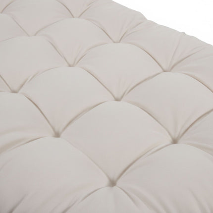Coussin matelassé pour banc de jardin avec attaches, rembourrage épais