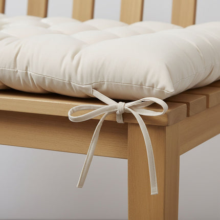 Coussin matelassé pour banc de jardin avec attaches, rembourrage épais