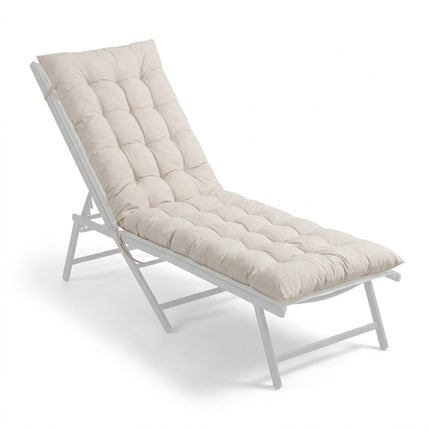 Coussin matelassé pour banc de jardin avec attaches, rembourrage épais