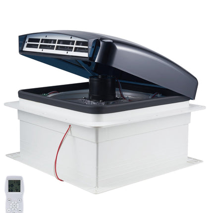RV Roof Vent Fan 12V, 10-Speed Reversible, Remote, 14x14