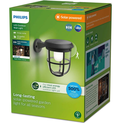 Radii Wandleuchte Solar Ultra Effiziente LED 250lm Schwarz