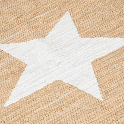 Tapis en chiffon motif étoile