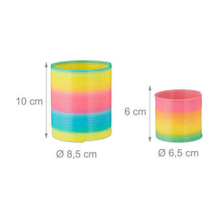 Ensemble de 4 spirales arc-en-ciel